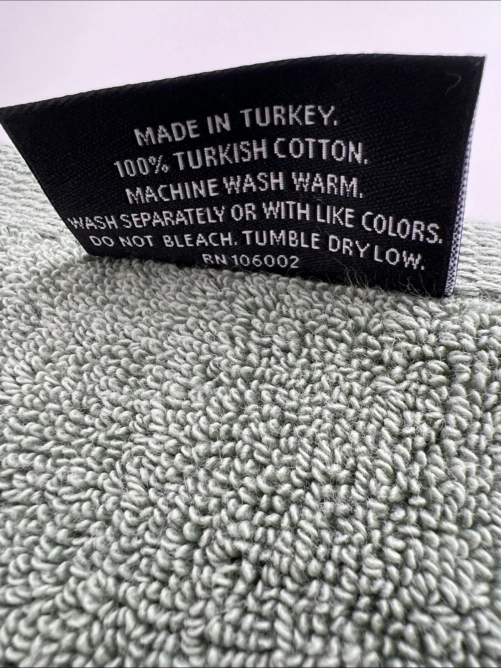 Hotel Balfour Bath Towels Sage Green Waffle Design Turkish Soft Cotton 2 Pc NEW